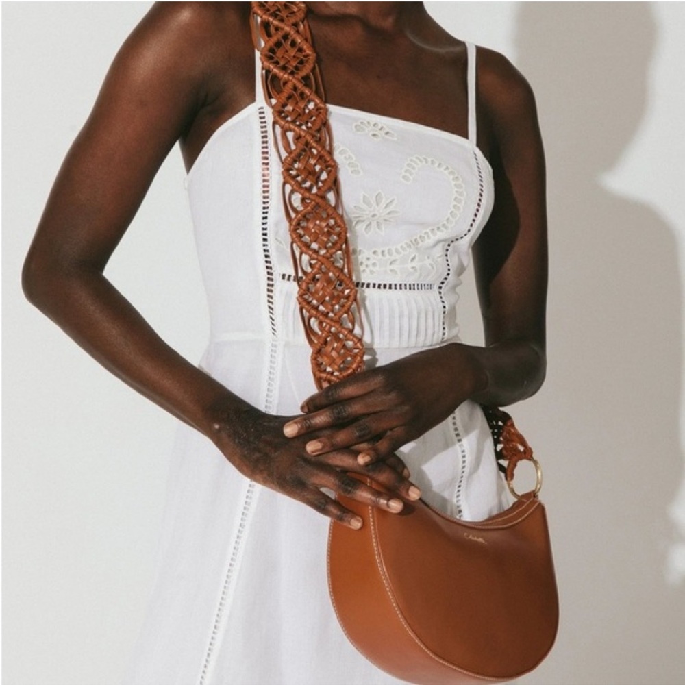 CLEOBELLA Lorelei Macrame Strap Crossbody | Brown